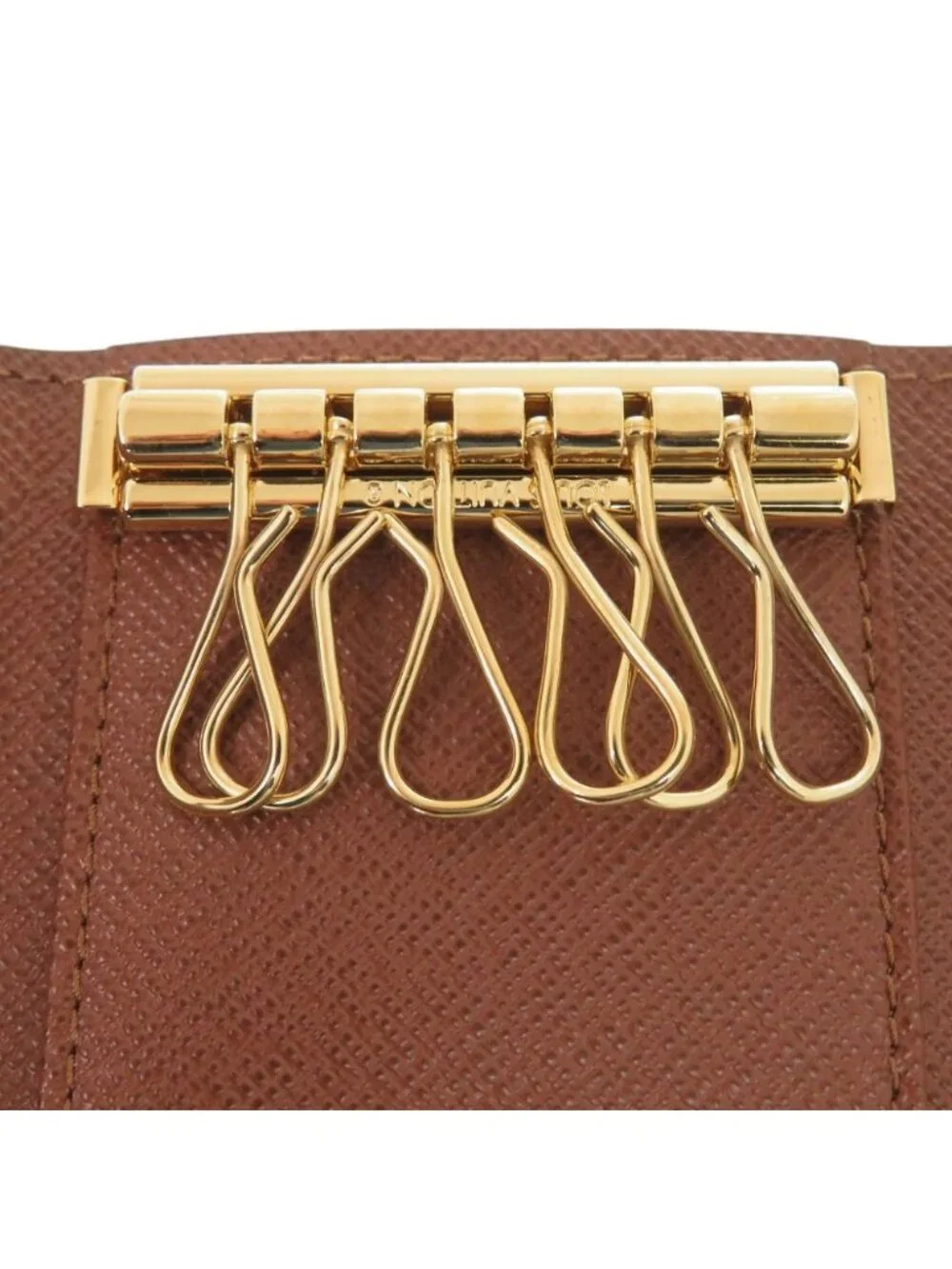 Louis Vuitton Multicles 6 Monogram Key Case Canvas Brown Key Holder